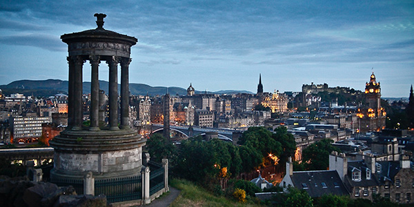 Blick auf Edinburgh
