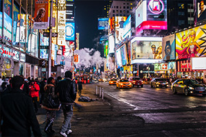 New York bei Nacht