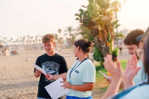 Zertifikate am Strand